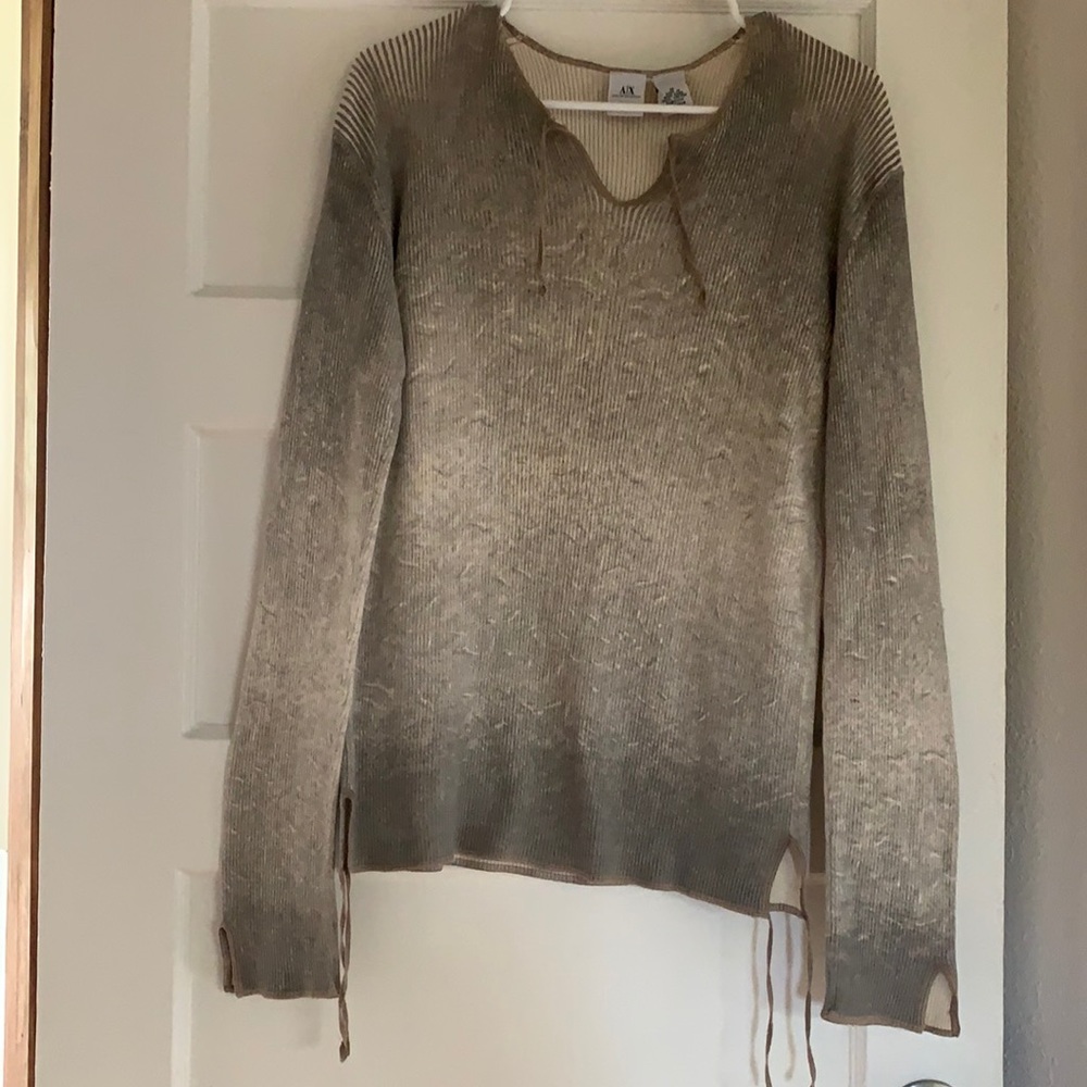 Armani Exchange lightweight ombré sweater